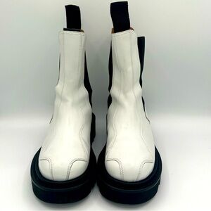 Toga Pulla Side Gore Boots Metal White Women's Size 8 (39) model#0721G 39